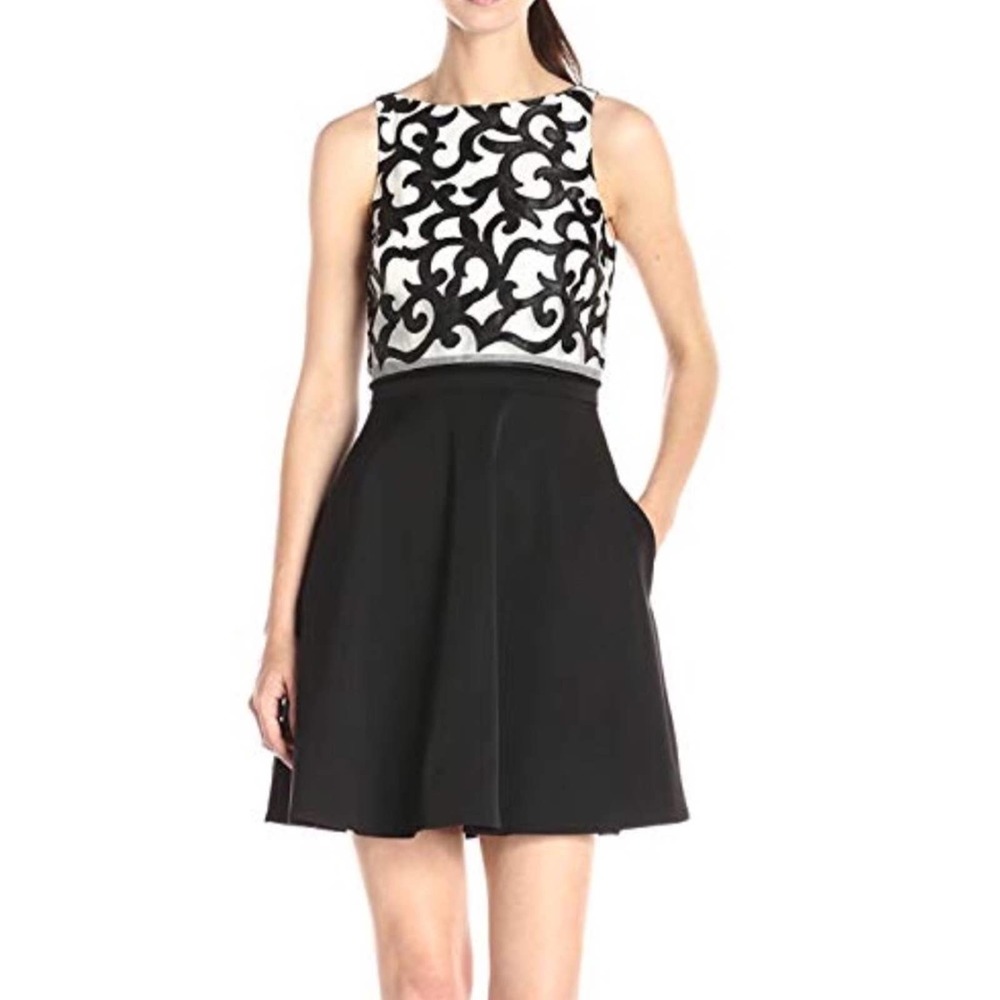 Aidan Mattox Pop Over Top Dress